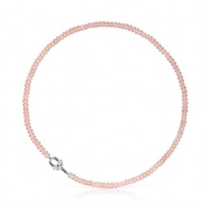 Tous Treated Chalcedony Manifesto Halskette Beige | Österreich-JTXKLV493