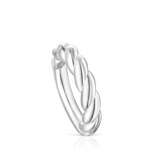 Tous Twisted Braided Ring Silber | Österreich-EADZYC350