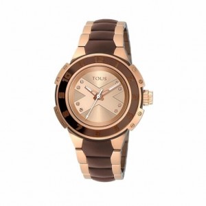 Tous Two Tone Chocolate Steel Xtous Lady Uhren Braun Rosa Gold | Österreich-RXSIOQ683