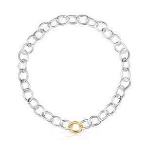 Tous Two-tone Hav Ring Halskette Silber | Österreich-VYTHSI736