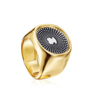 Tous Two-tone Oursin Ring Gold | Österreich-XJBHZG420