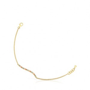Tous Vibrant Colors With Gemstones Armband Gold | Österreich-WDJPMB235