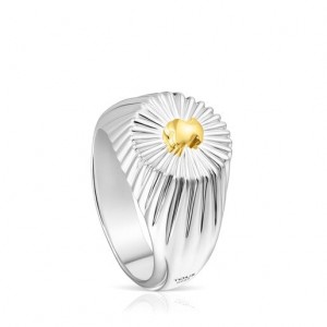 Tous Virtual Garden Signet With Bear Ring Silber | Österreich-MNVDXL327