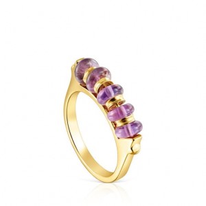 Tous Virtual garden Bar With Amethyst Ring Gold | Österreich-ZXNLHW521