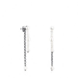 Tous Virtual garden Double With Cultured Pearls Ohrringe Silber | Österreich-NZALIW354