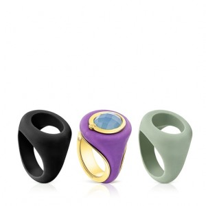 Tous Virtual garden Signet Set With Chalcedony Ring Mehrfarbig | Österreich-PKXVCG371