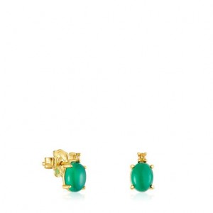 Tous Virtual garden With Chalcedony Citrine Ohrringe Gold | Österreich-SRJUHK690