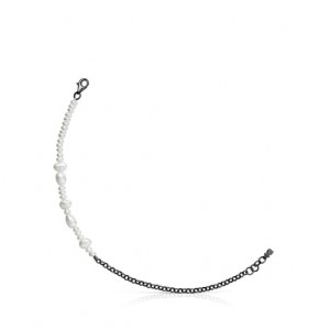 Tous Virtual garden With Cultured Pearls Armband Schwarz Weiß | Österreich-YAPIKL763