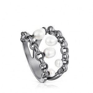 Tous Virtual garden With Cultured Pearls Ring Silber | Österreich-SEULPN415