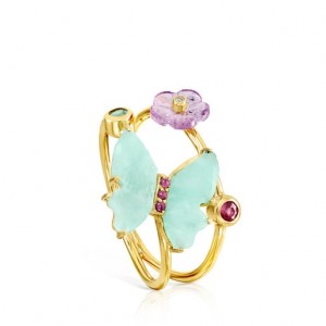 Tous Vita Butterfly With Gemstones Ring Gold | Österreich-OGJHWX051