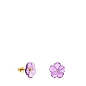 Tous Vita With Amethyst Diamond Ohrringe Lila Gold | Österreich-FOTAIV356
