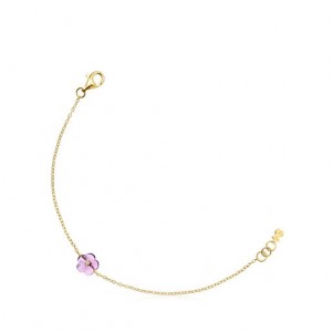 Tous Vita With Amethyst Diamonds Armband Gold | Österreich-JZTSAN497