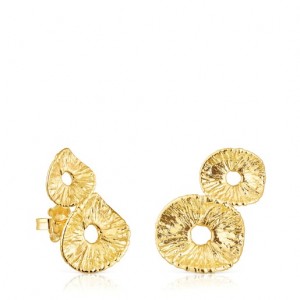 Tous Wicker With Two Motifs Ohrringe Gold | Österreich-DCSKMI410