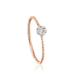 Tous With Diamonds 016ct Brillants Ring Rosa Gold | Österreich-VZODGT930