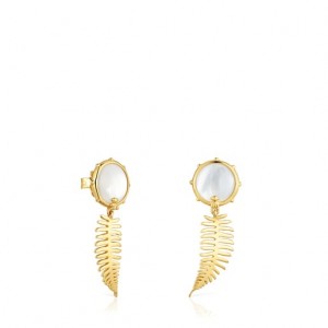 Tous Yunque Long With Mother-of-pearl Ohrringe Gold | Österreich-GDPWZO605