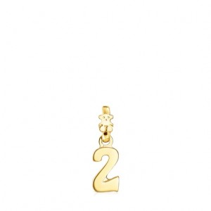 Tous Zahlen Number 2 Anhänger Gold | Österreich-XRQYHA538