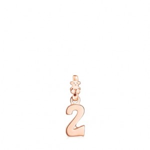 Tous Zahlen Number 2 Anhänger Rosa Gold | Österreich-DOJZQF602