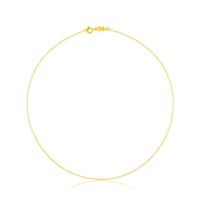 Tous 40 cm Choker Kettenriemen Gold | Österreich-WAXDCO175
