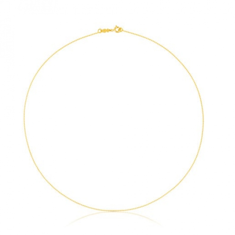 Tous 40 cm Choker With Balls Kettenriemen Gold | Österreich-AGEXZH092