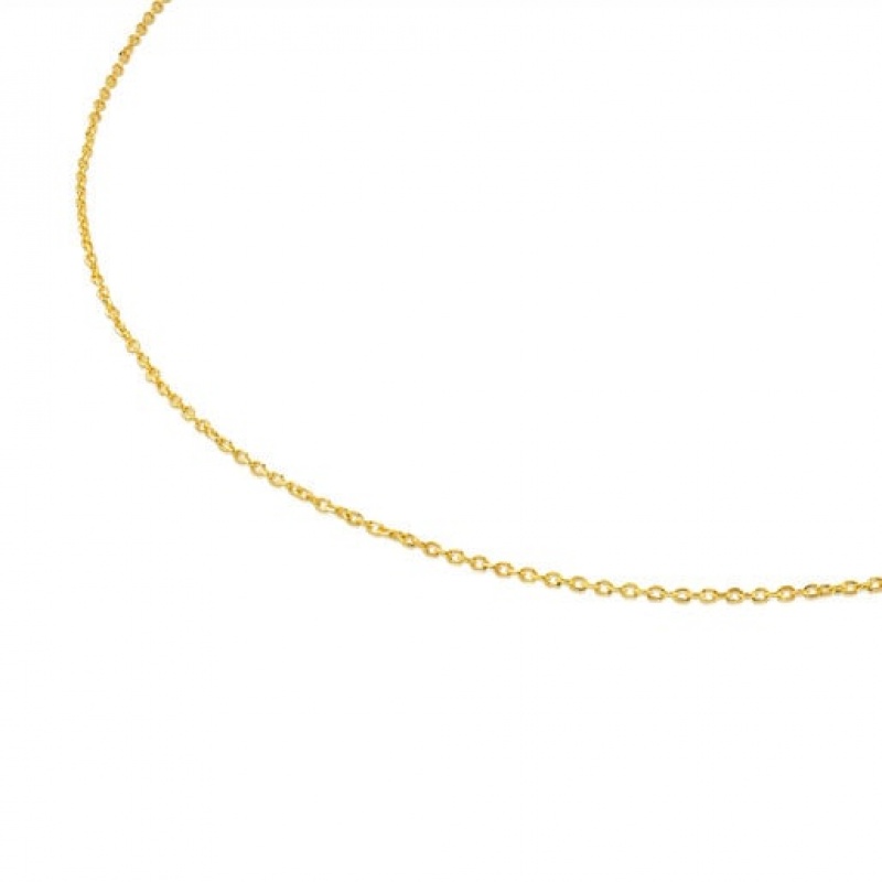 Tous 40 cm Choker With Small Rings Kettenriemen Gold | Österreich-KWIODS491