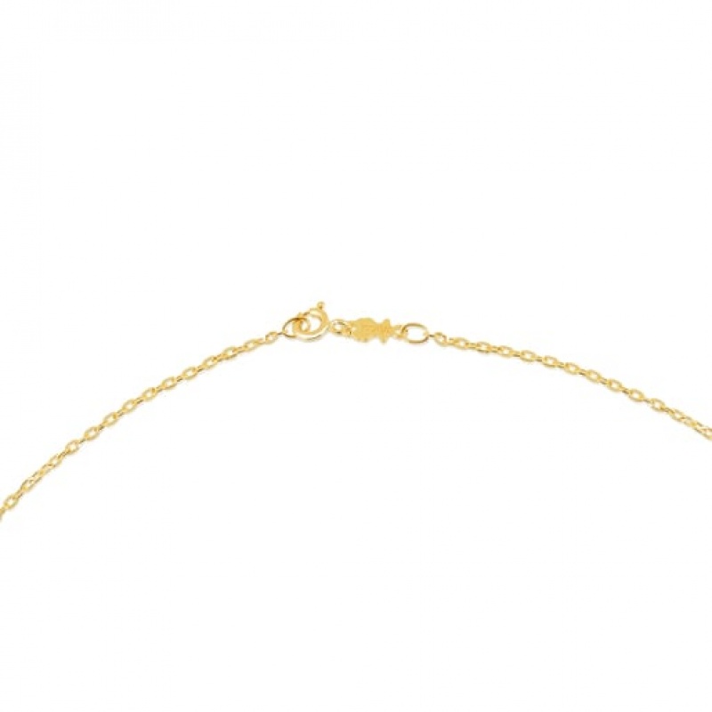 Tous 45 cm Choker With Oval Rings Kettenriemen Gold | Österreich-MXEVUZ098