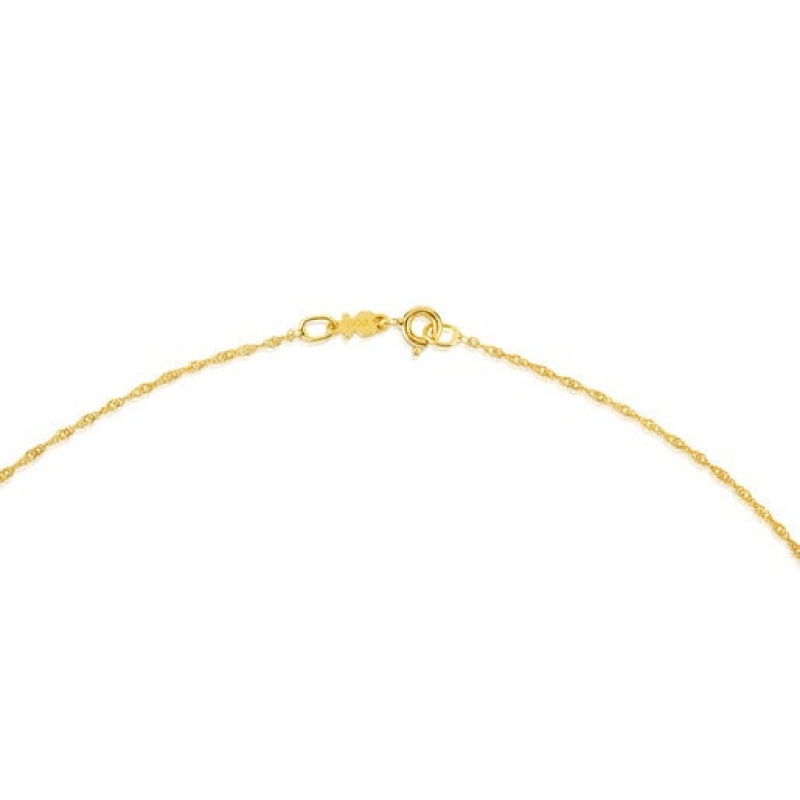 Tous 45 cm Spiral Choker Kettenriemen Gold | Österreich-CGOLEM592