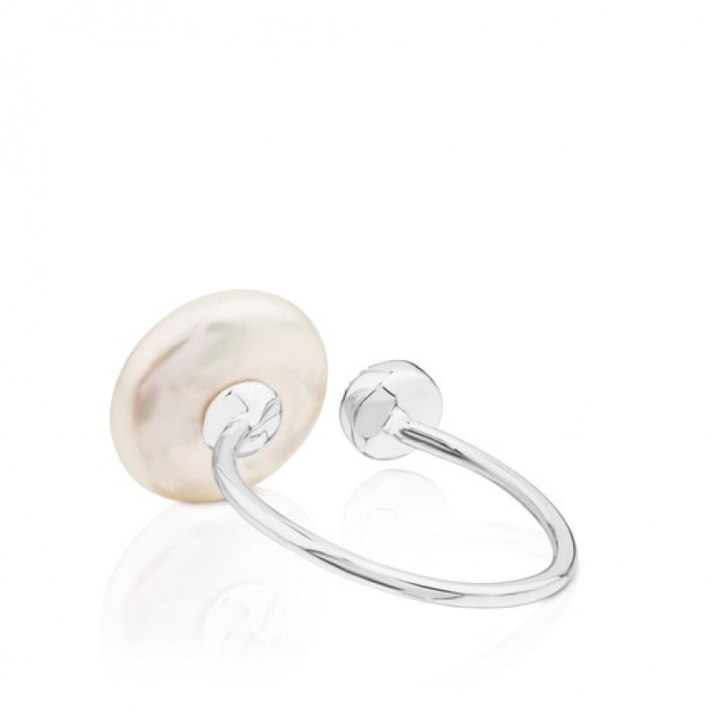 Tous Alecia With Diamond Pearl Ring Silber | Österreich-DFGQJP806