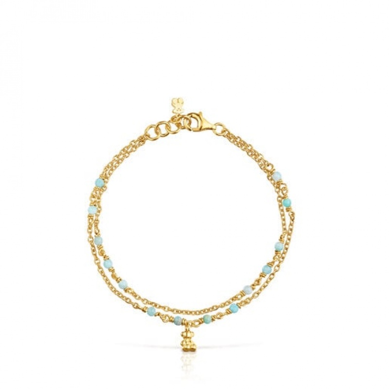 Tous Amazonite Bold Bear Armband Silber | Österreich-DKAYEQ618