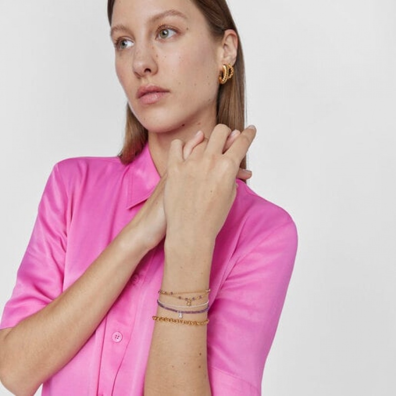 Tous Amethyst Bold Bear Armband Gold | Österreich-TJPNFD456
