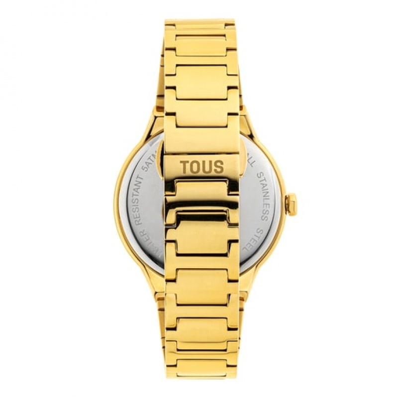 Tous Analogue With Ipg Steel Wristband Karat Round Uhren Gold | Österreich-PWGZFS823