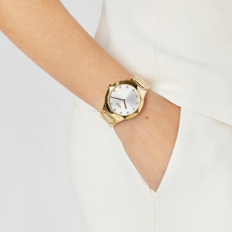 Tous Analogue With Ipg Steel Wristband Karat Round Uhren Gold | Österreich-PWGZFS823