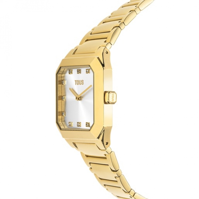 Tous Analogue With Ipg Steel Wristband Karat Squared Uhren Gold | Österreich-LUHKIJ834