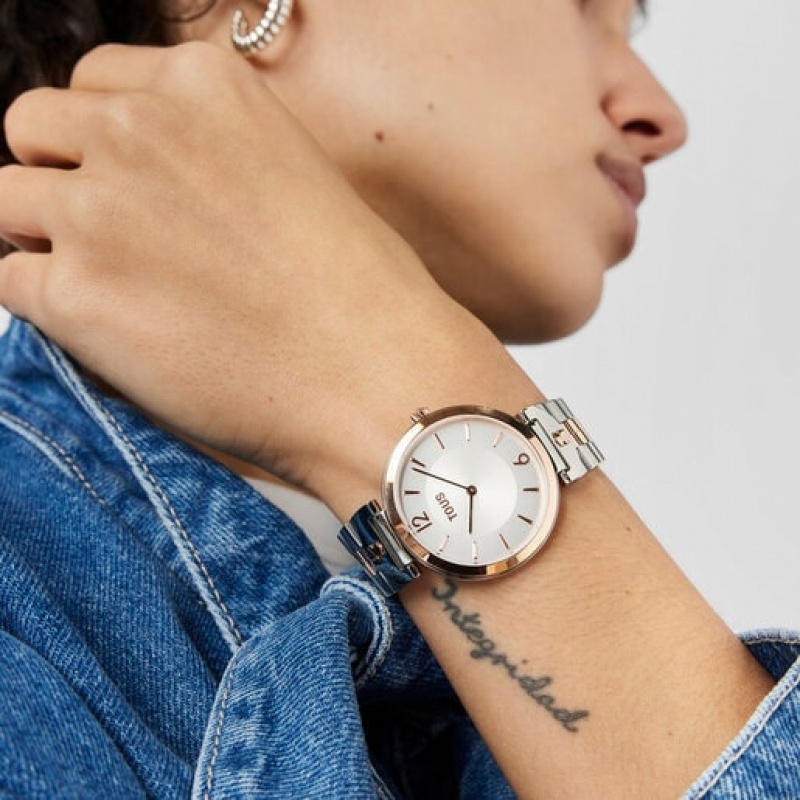 Tous Analogue With Steel Iprg Steel Wristband S Band Uhren Silber | Österreich-IMQWFS267