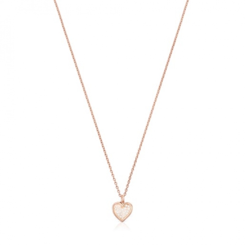 Tous Areia With Pearls Halskette Rosa Gold | Österreich-ZMYXBS532