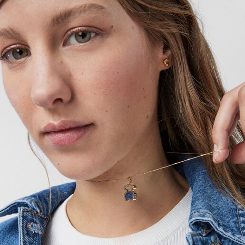 Tous Areia With Sapphire Anhänger Gold | Österreich-BQJCLT237