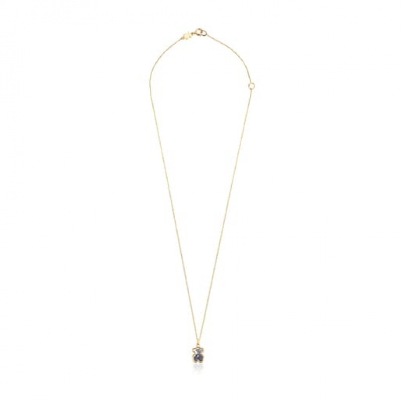 Tous Areia With Sapphire Halskette Gold | Österreich-BFYCNX279