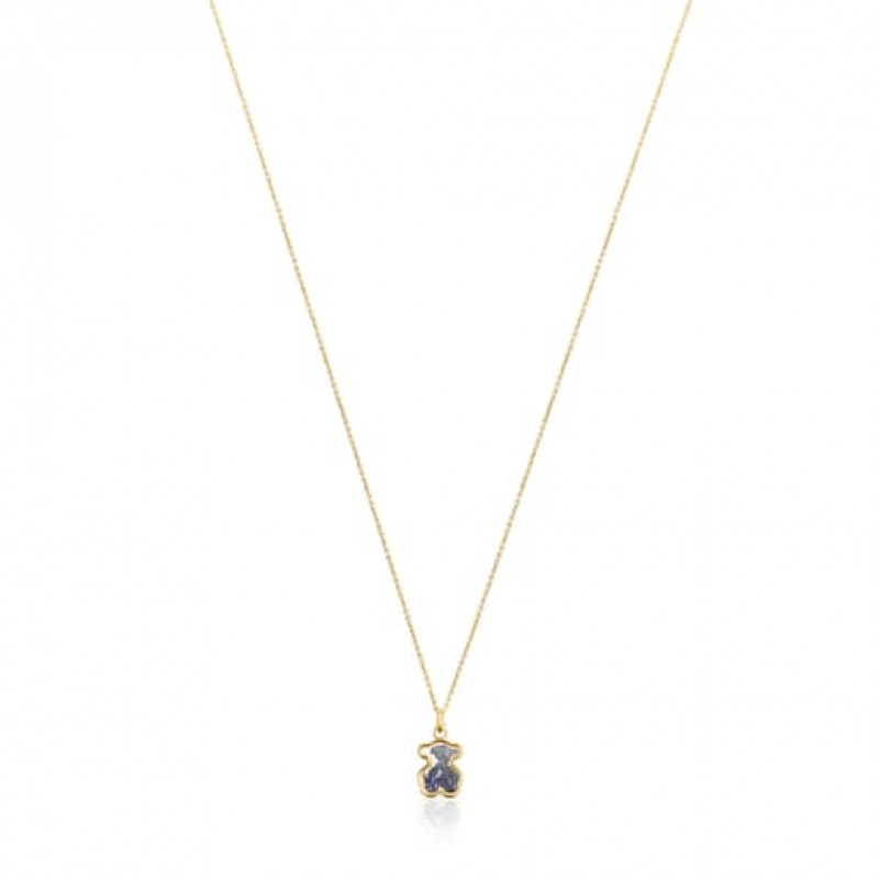 Tous Areia With Sapphire Halskette Gold | Österreich-BFYCNX279