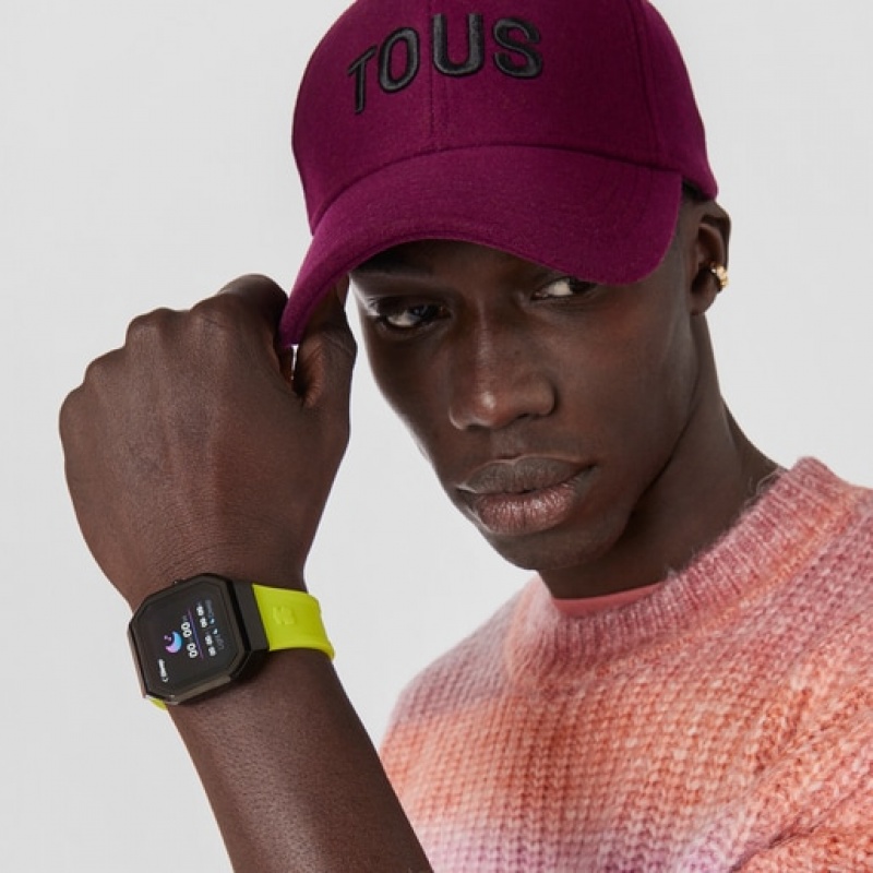 Tous B Connect With Silikon Riemen Smartwatches Grün Schwarz | Österreich-ZHEMBC523