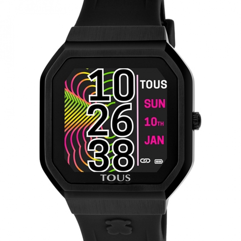 Tous B Connect With Silikon Riemen Smartwatches Schwarz | Österreich-HUNYEZ214