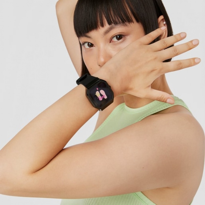 Tous B Connect With Silikon Riemen Smartwatches Schwarz | Österreich-HUNYEZ214
