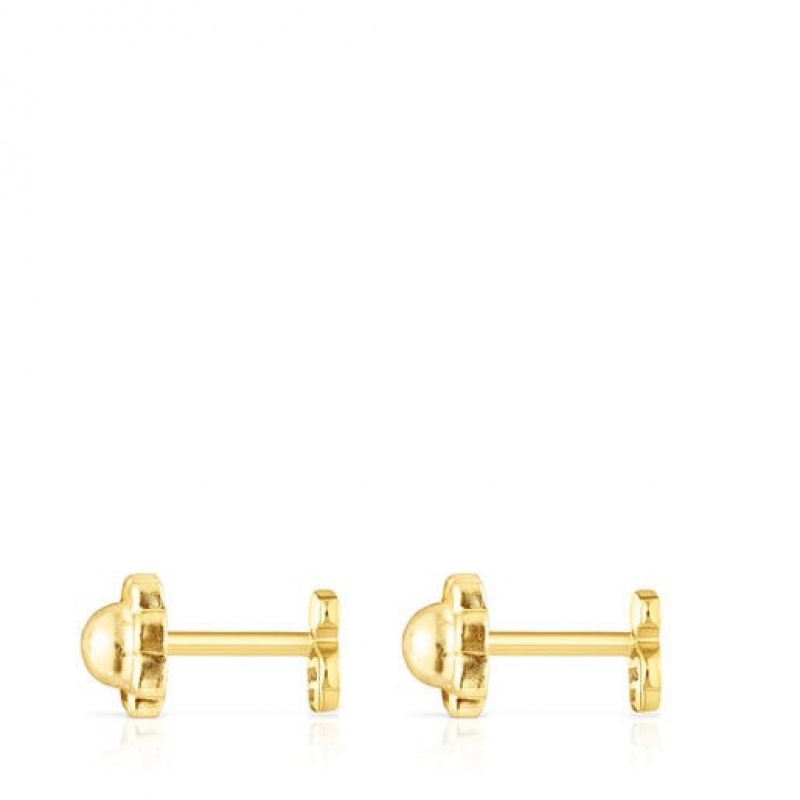 Tous Baby Bear Motif Ohrringe Gold | Österreich-HFEZMK632