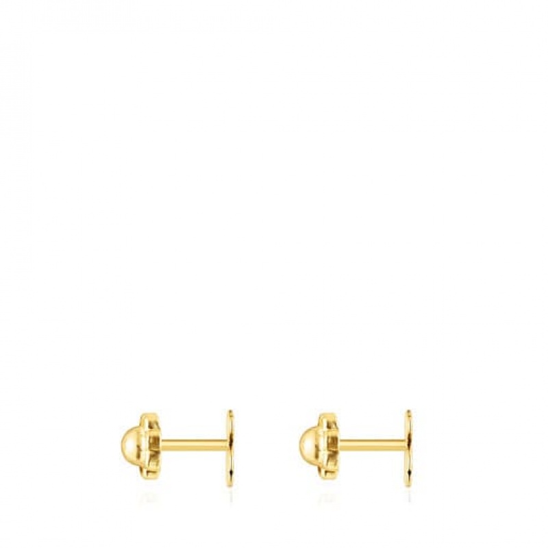 Tous Baby Screw Back Ohrringe Gold | Österreich-XRPOTL639