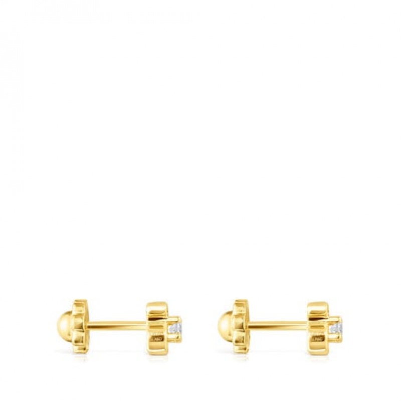 Tous Baby With Diamonds Ohrringe Gold | Österreich-LFGBJQ053