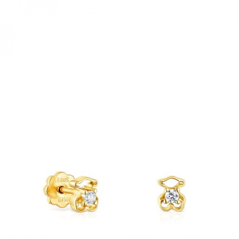 Tous Baby With Diamonds Ohrringe Gold | Österreich-LFGBJQ053