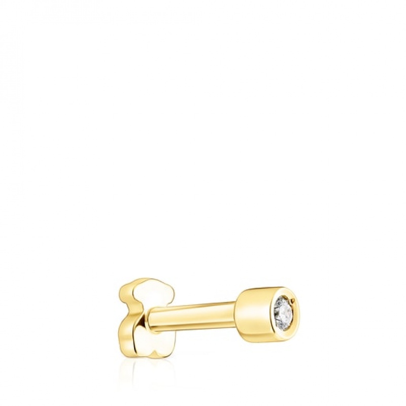 Tous Basics Ear With Diamond Ohrringe Gold | Österreich-DTHJRM839