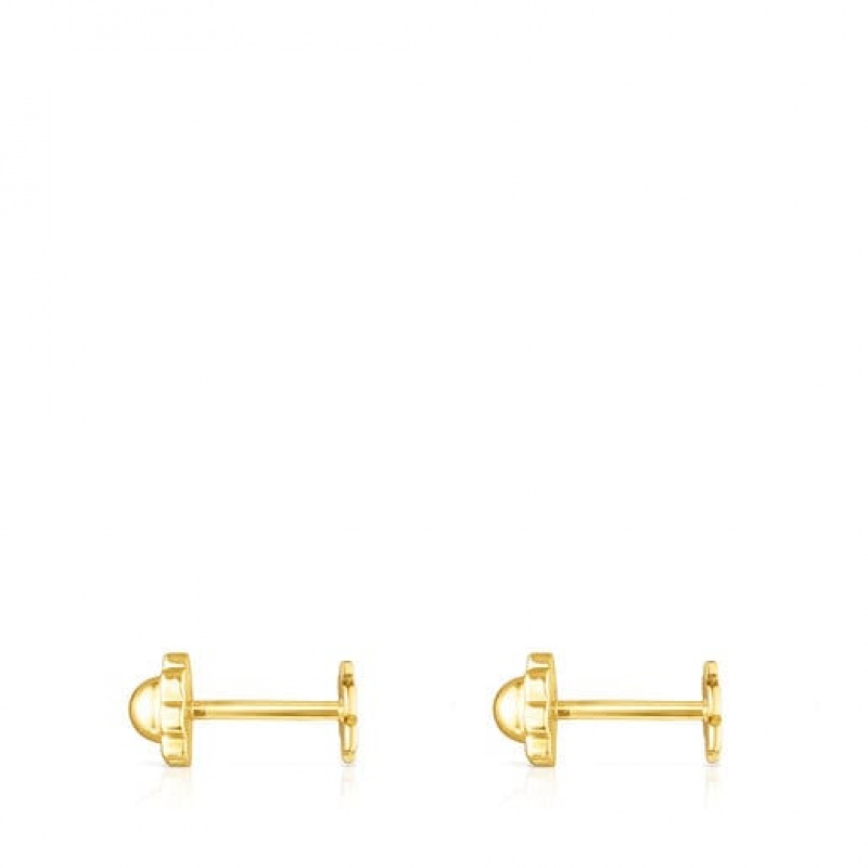 Tous Basics Flower Motif Ohrringe Gold | Österreich-UZMVGP089