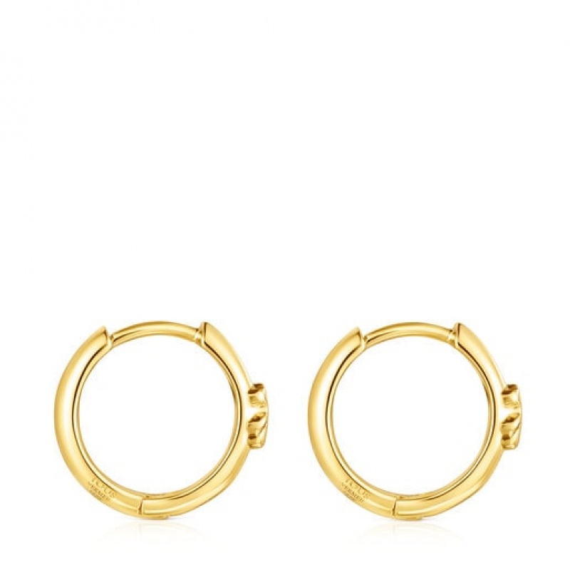 Tous Basics Hoop With Bear Ohrringe Gold | Österreich-SDBGKP452