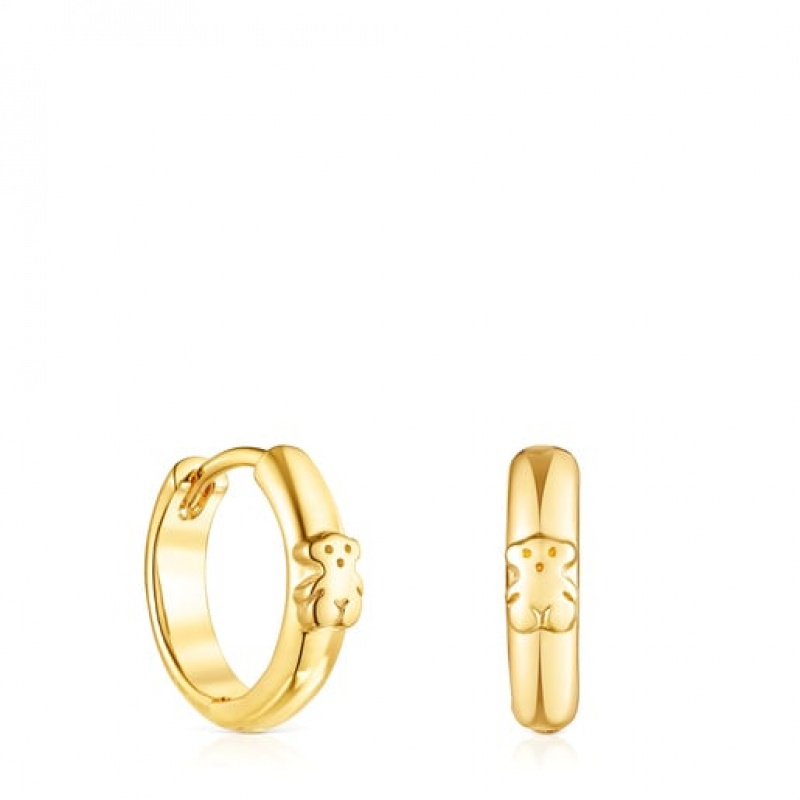 Tous Basics Hoop With Bear Ohrringe Gold | Österreich-SDBGKP452