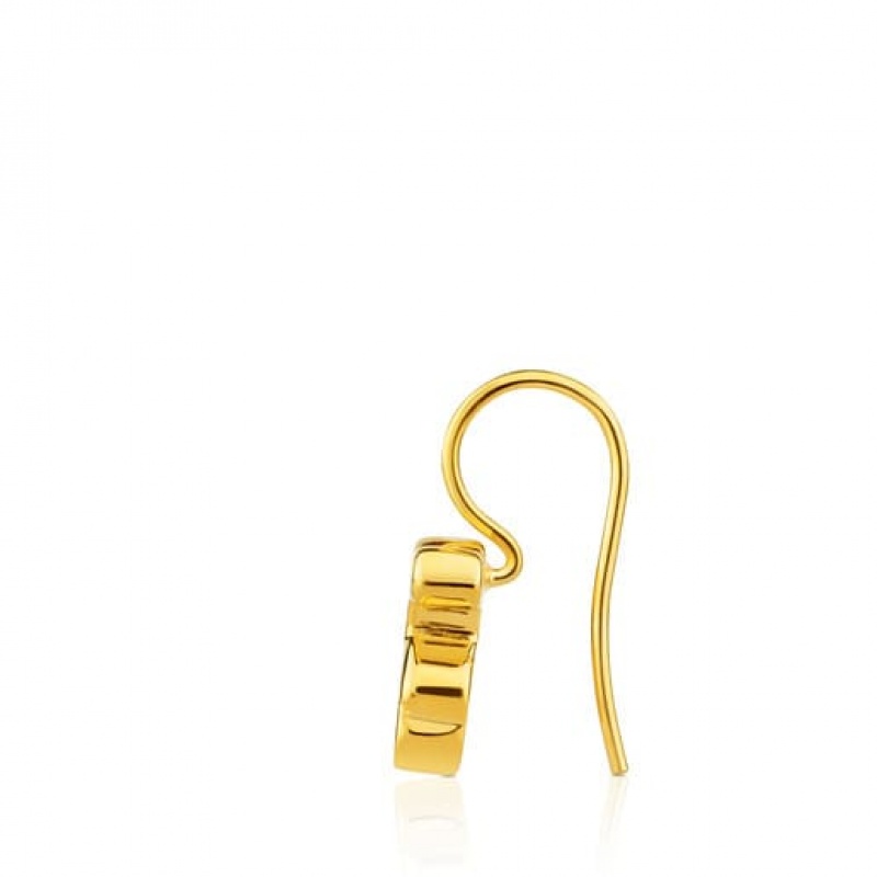 Tous Bear Motif Hook Back Sweet Dolls Ohrringe Gold | Österreich-FNKMLD754