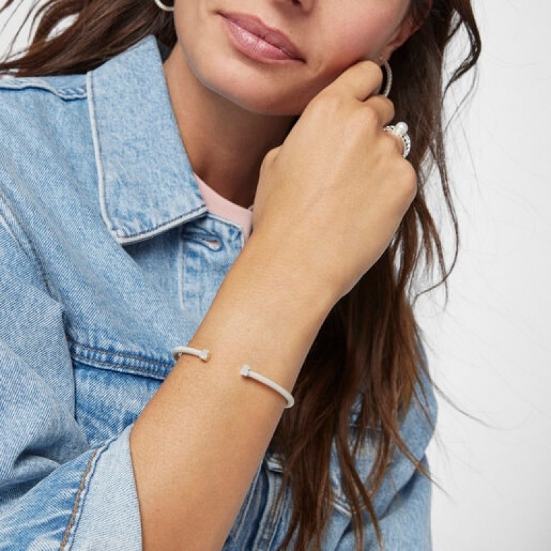 Tous Bear Motif Mesh Armband Silber | Österreich-IQEURK910